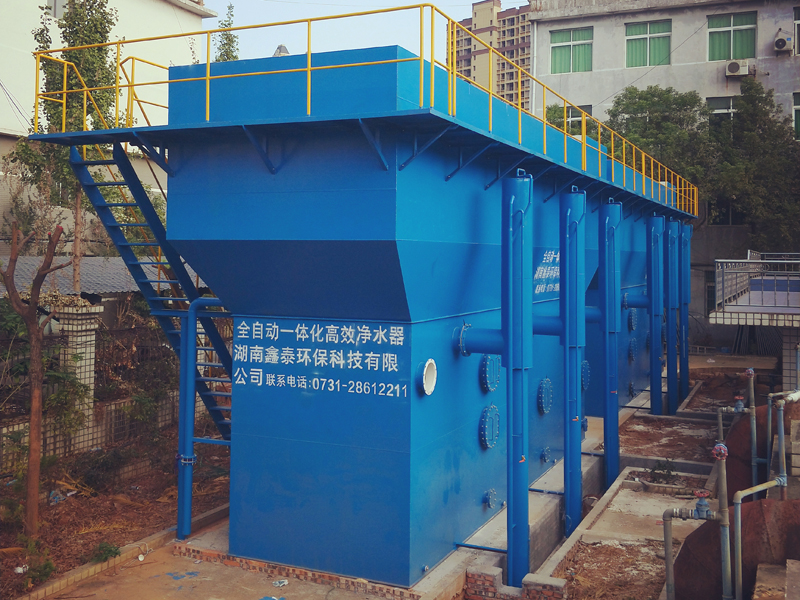 江西省上栗县城区应急供水日处理8000m³一体化净水设备