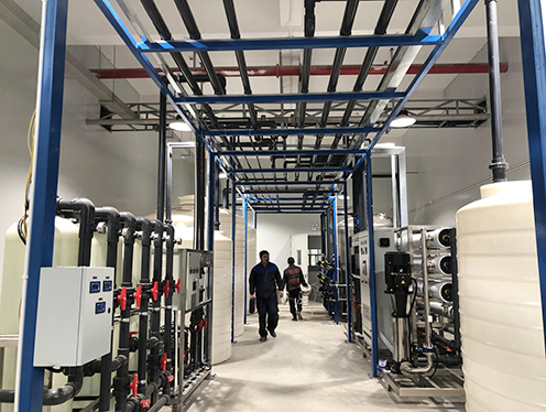 湘怡集团电子电器电容器生产10T超纯水系统